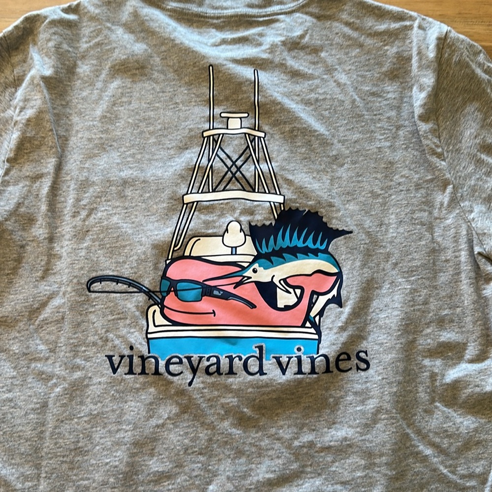 Vineyard Vines Heather Gray Short Sleeve Tee